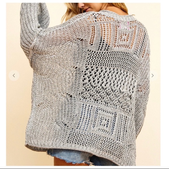 Most Beautiful Lightweight Crochet Sweater - Picture 3 of 6